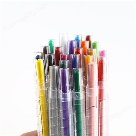 24色旋转蜡笔出口品质顺滑流畅旋转蜡笔