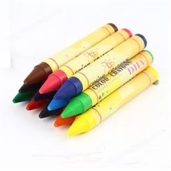 厂家直供彩色蜡笔  12只装彩色蜡笔价格