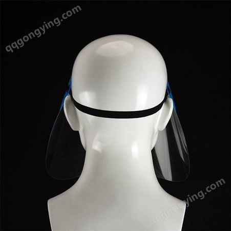 PET塑料防护面罩工业半脸防护面罩透明头戴式隔离防飞沫防护面屏