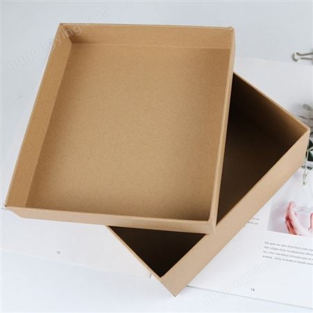 空白首饰包装盒饰品收纳长方形创意牛皮纸盒大小号天地盖礼品盒