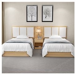 客房家具定制安装 整套实木酒店客房家具 宾馆酒店板式床 质量保障