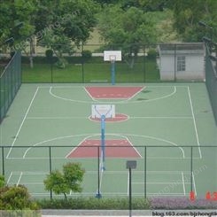 篮球场塑胶跑道 丙烯酸球场图片 康达网球场网 专业生产