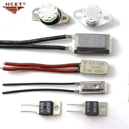 HCET温控开关HC25 BR大功率电机金属膨胀式温控器 温度开关