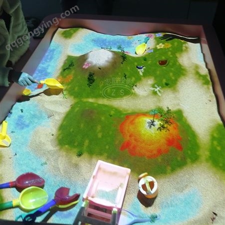 儿童AR魔幻沙盘室内 游乐设备益智款游戏桌 儿童玩沙3D互动投影