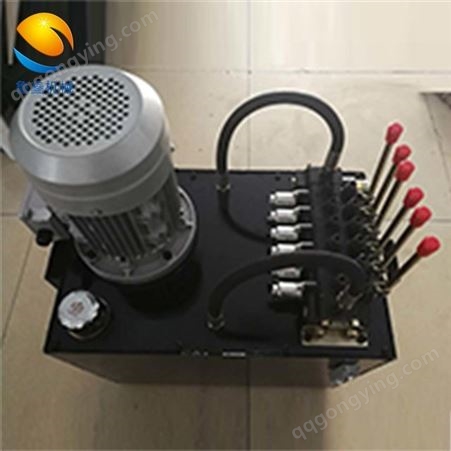 鲁鑫LXBZ-5.5压力机打包机单路多路手动换向阀液压泵站系统