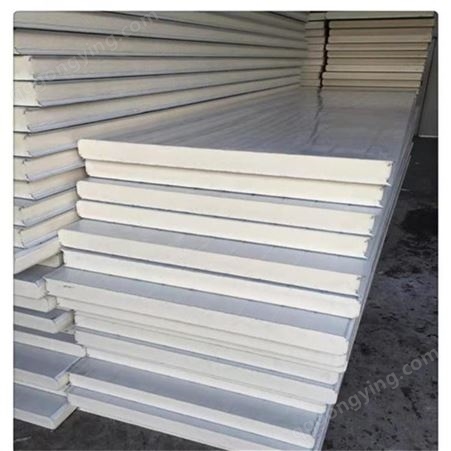 岩棉板 75mm外墙防火彩钢板 屋面隔热净化夹芯板 使用寿命长 稳定可靠