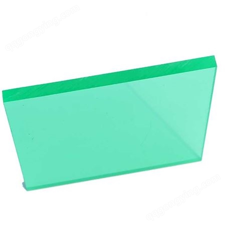 佛山固邦 防爆实心耐力板  安全环保PC板 10mm草绿色透明PC耐力板