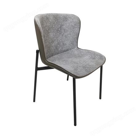 鼎富金属 轻奢西餐厅高档餐椅加厚不锈钢钛金框架定制布艺休闲椅