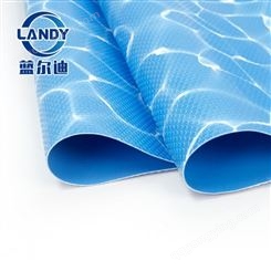 新款游泳池PVC胶膜 水波纹防水卷材 施工指导 代替水池马赛克瓷砖 蓝尔迪