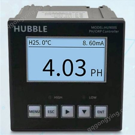 中国台湾HUBBLE哈博HU900S工业在线PH计ORP监控测仪PH检测仪表