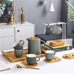 创意禅意功夫茶具套装 日式家用简约茶具 办公茶壶茶杯