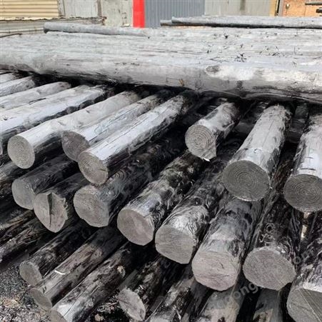 盛金源  生产 6米木杆 D11x6米 防腐线杆 油炸杆 电力木杆  木杆厂家 6-10米 抱箍 夹板