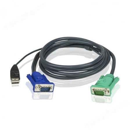 ATEN 宏正 USB 接口切换器连接线+3in1 SPHD 提供HDB及USB信号 电脑端连接头 2L-5201U 1.2米