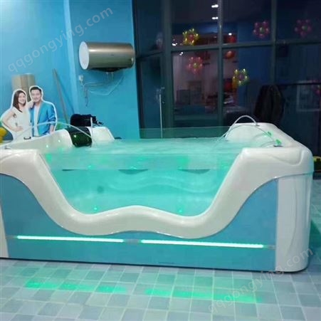 新款幻彩双面透明儿童一体池 儿童游泳设备 婴儿游泳池 婴儿游泳馆设备  双玻一体幻彩儿童池