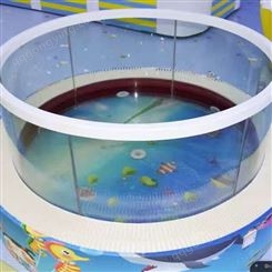 婴儿游泳馆加盟 宝宝游泳馆设备 全透明钢化玻璃池 圆形全透明玻璃池