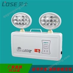 劳士智能疏散系统LDE防爆灯椭圆铁头凸面镜双头应急照明灯L-ZFJC-E3W7026