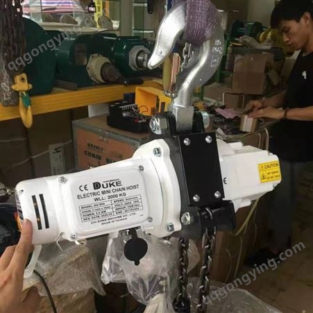 中国台湾进口DUKE链条式电动迷你葫芦/DU904型2T迷你电动葫芦