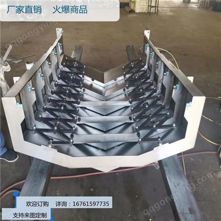 上海机床钢板防护罩 不锈钢防护罩 机床导轨防护罩生产厂家 汇宏