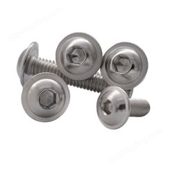 304不锈钢内六角螺丝定制 半圆头螺栓圆杯螺钉蘑菇头盘头ISO7380