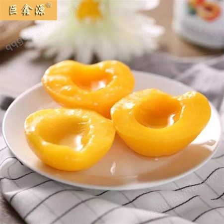 水果黄桃罐头 山东巨鑫源生产罐头 加工制作 可出口批发