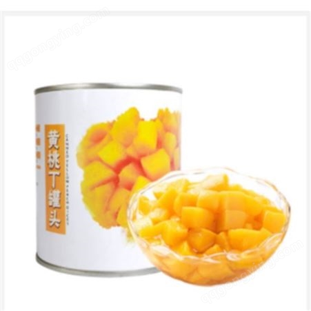 黄桃丁罐头供应商 黄桃丁罐头 双福好品质