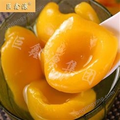 黄桃生鲜水果罐头食品 山东巨鑫源黄桃罐头 批发出口厂家