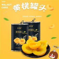 即食水果罐头 黄桃罐头山东巨鑫源工厂供应 桃罐头食品 可批发