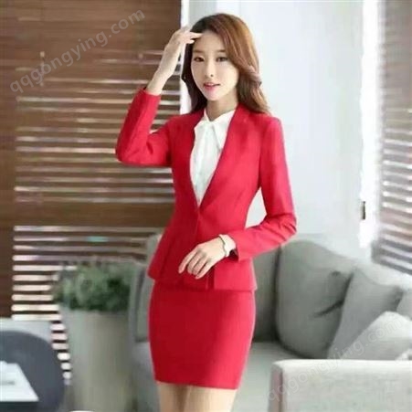 白西装-定制职业装-女士职业套装订做 华鑫b0250 量大价优
