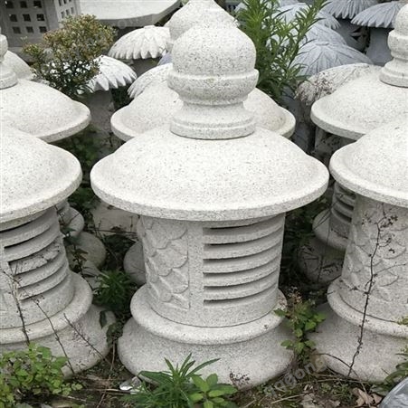 厂家批发石雕灯笼 仿古做旧日式石雕摆件日式石灯 日式庭院灯