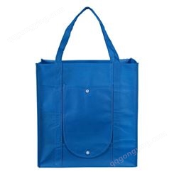 中号现货手提式可折叠购物袋 多款颜色无纺布袋可免费定制LOGO