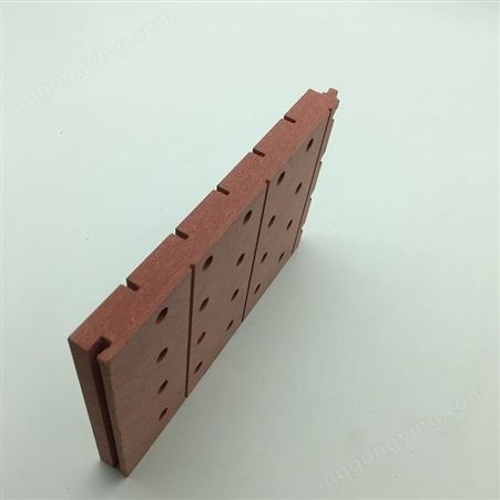 肥城新泰胶州浩竹木质吸音板批发经销建材市场 12厚红芯截面吸音板价格