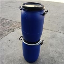 庆诺生产50公斤透气阀塑料桶 宁波装固体出口的50升包箍塑料桶