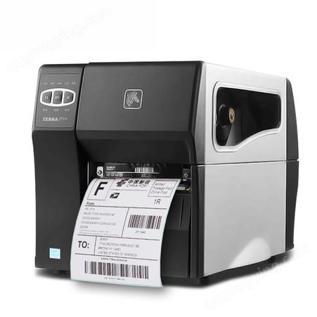 斑马标签打印机ZT410外箱产品标签贴纸 流水号二维码不干胶打印机