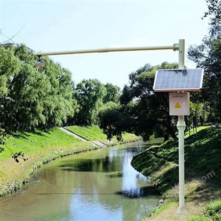 自然河道流量水位在线监测系统 一体化河道流量监测站 雷达多普勒流量计