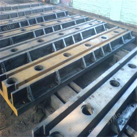 机床地轨 生产 双槽地轨 地槽铁 T型槽地轨 基础地梁 铸铁条形平台 单槽铸铁地轨
