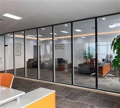 会议室折叠屏风隔断墙 智能调光玻璃隔断 设计安装