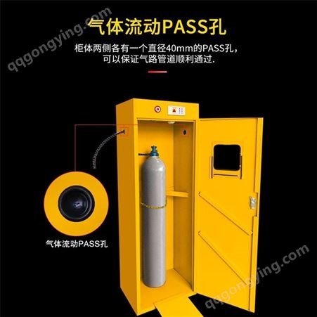 天津工业全钢报警气体柜 家用液化气瓶存放柜 排风防火防爆柜
