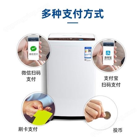 共享洗衣机扫码自助商用设计节能静电
