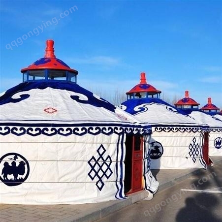 定制蒙古包 金雨发度假村餐饮住宿一门四窗结构合理