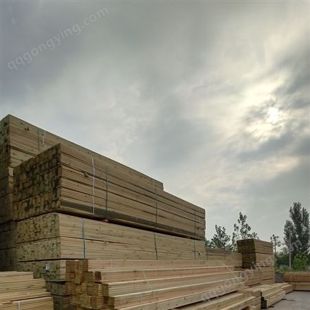 盛唐樟子松碳化木防腐木 防腐木地板 户外防腐木板材可定制 厂家货源