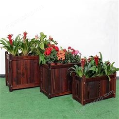 花箱户外 木花盆花箱 防腐木花盆花箱 实木花箱 种植箱木质花槽桶
