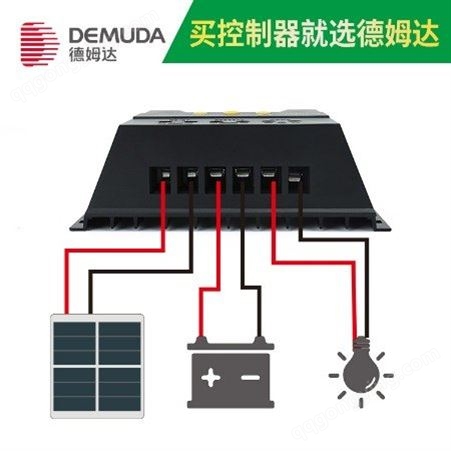带热敏温度传感太阳能控制器12/24V安防照明 太阳能控制器德姆达品牌厂家 CM系列FMS-6024