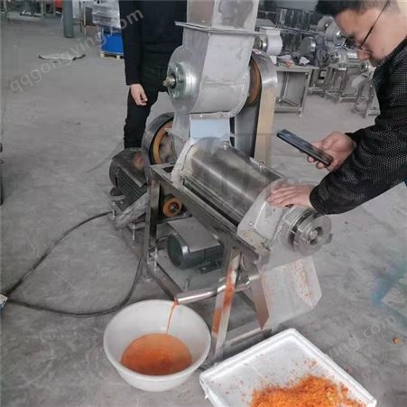工业破碎榨汁机组 不锈钢螺旋压汁机 商用果蔬榨汁机