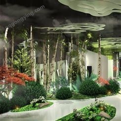 餐厅室内装饰 昆明仿真植物花艺设计定制公司