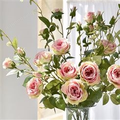 玫瑰花餐厅 昆明仿真玫瑰花藤室内装饰