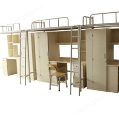 湖南厂家  学校学生公寓上下床组合 双层加厚铁床 宿舍公寓床性价比高