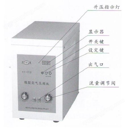 新诺·压缩机 【绍星】KY-IV型微型空气压缩机 KV-5空气压缩机 无油压缩机