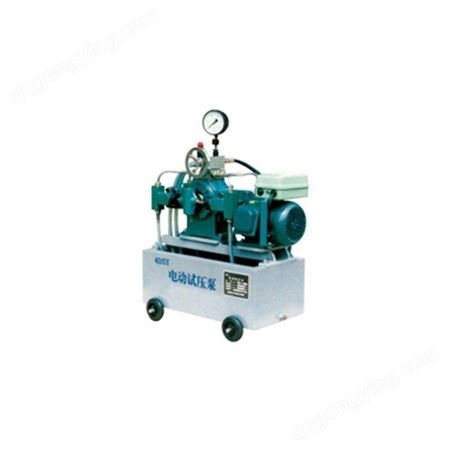 上海新诺 复式电机驱动柱泵 管道试压柱塞泵 4DSY-15/105Mpa