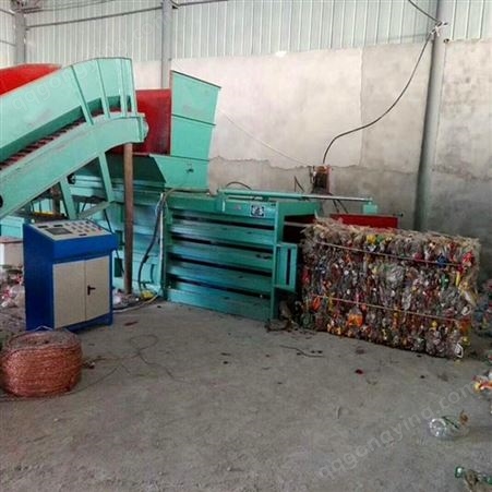 郑州品创机械120型废旧纸箱打包机 塑料瓶打包机 废纸饮料瓶的压缩打包 便于运输 节省空间