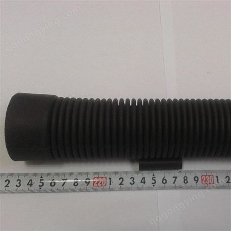 伸缩橡胶管 净化装置用橡胶伸缩管 大口径黑色耐温伸缩管